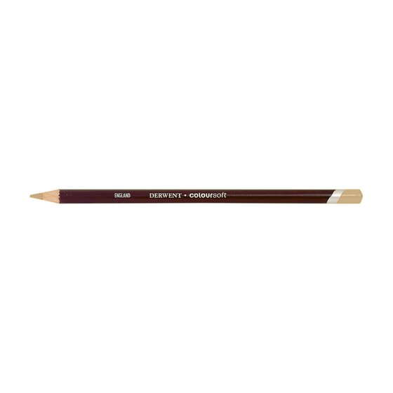 Derwent Coloursoft Pencil – Pale Peach C570 | Soft Velvety Coloured Pencil for Drawing & Sketching