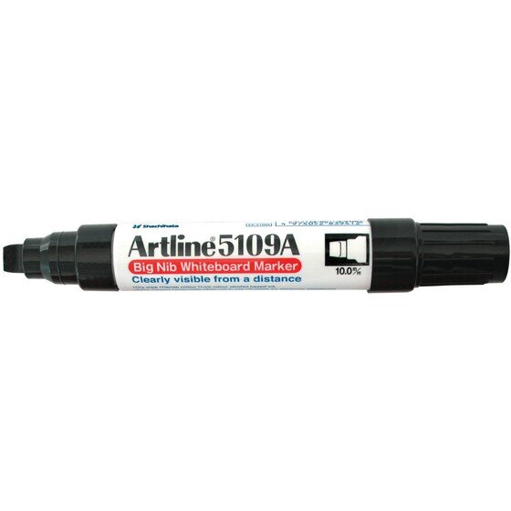 ARTLINE 5109A WHITEBOARD MARKER 10MM CHISEL NIB BLACK