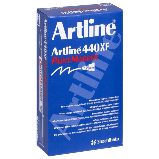 Artline 440 Permanent Paint Marker – 1.2mm Bullet Tip, Black