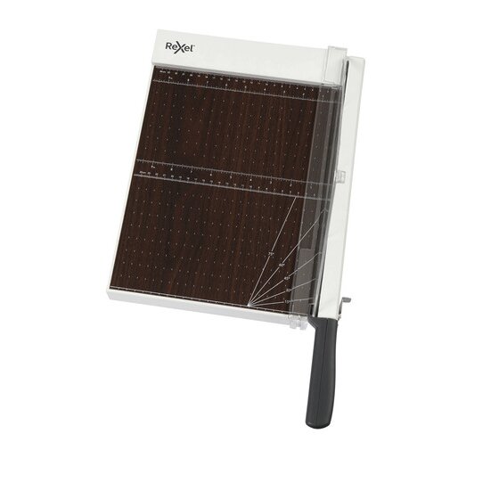 REXEL ClassicCut Guillotine 1210W – A4 Solid Wood with EdgeGlow LED Guide