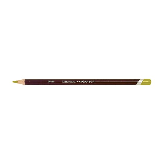 Derwent Coloursoft Pencil Acid Yellow C020 – Bold Soft Velvety Colouring Pencil