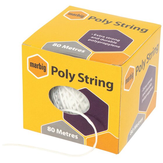 MARBIG Poly String 80 m — White