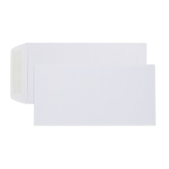 Cumberland Strip Seal DL Envelopes – 80gsm White, 220 × 110mm, Box of 500