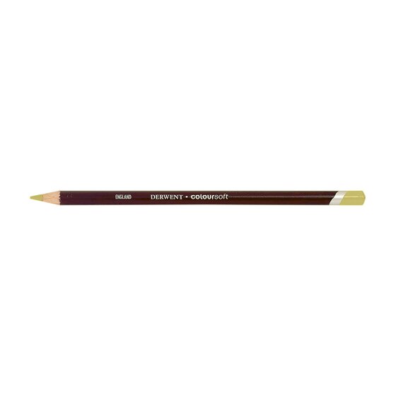 Derwent Coloursoft Pencil Cream C010 – Soft Velvety Round-Barrelled Colouring Pencil