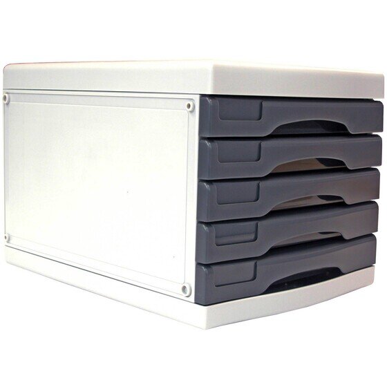 Metro 3475 Desktop Filing Drawers A4 5 Drawer – Grey