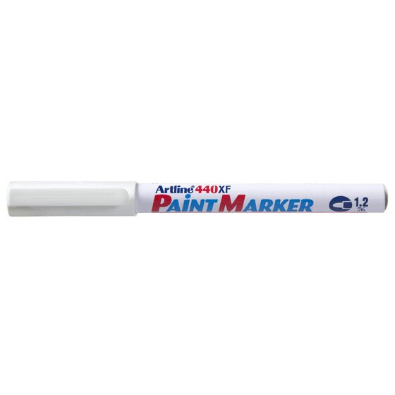 Artline 440 Permanent Paint Marker – 1.2mm Bullet Tip – White