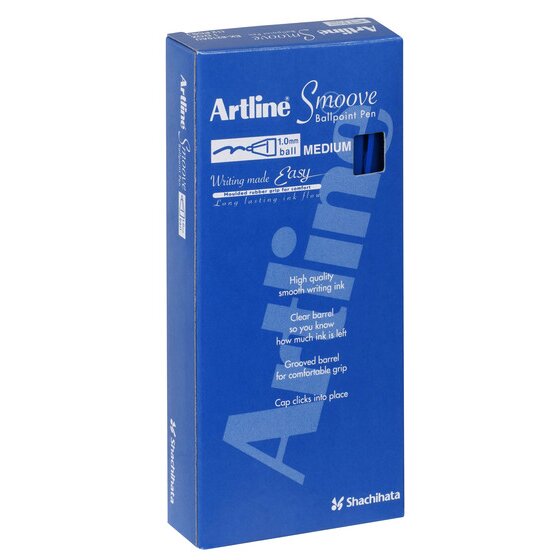 Artline SMOOVE Ballpoint Pen – Medium, Blue | Smooth Everyday Writing