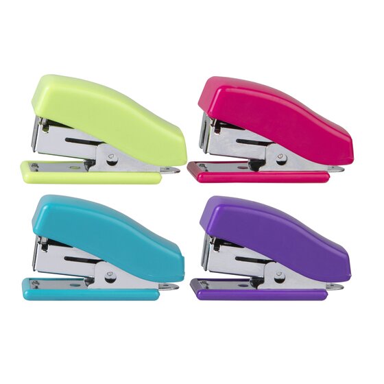 MARBIG Mini Stapler – Bright Assorted Colours with Staples
