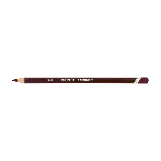 Derwent Coloursoft Pencil – Cranberry C150 | Soft Velvety Coloured Pencil for Drawing & Sketching