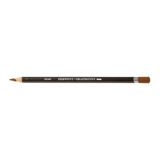 Derwent Graphitint Pencil Chestnut 13 – Water-Soluble Tinted Graphite for Drawing & Sketching