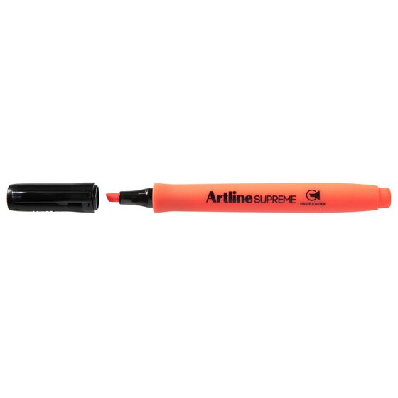 Artline Supreme Highlighter Red – Chisel Nib, Dye-Based Ink, Antimicrobial Range