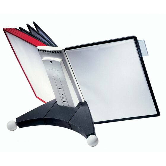 Durable Sherpa Table 10 Complete – A4 Display System, Black & Red