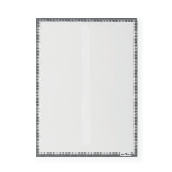 Durable Duraframe Info Frame – Static Cling A4 Grey (Pack of 1)