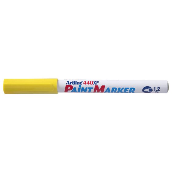 Artline 440 Permanent Paint Marker – 1.2mm Bullet Tip, Yellow
