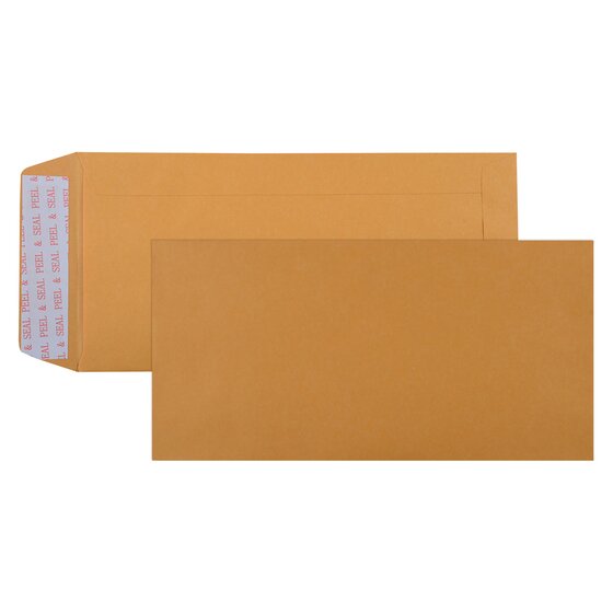 Cumberland Strip Seal Pocket Envelope – Gold, DL 220×110mm, 85gsm, Box of 500