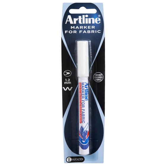 Artline Fabric Marker – White (Pack of 1)