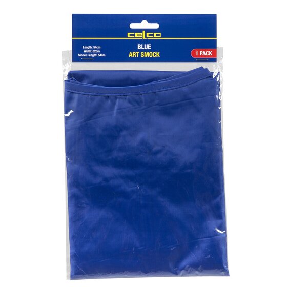 Celco Art Smock Blue – Waterproof Kids' Apron for Arts & Crafts (Medium, Up to Age 9)