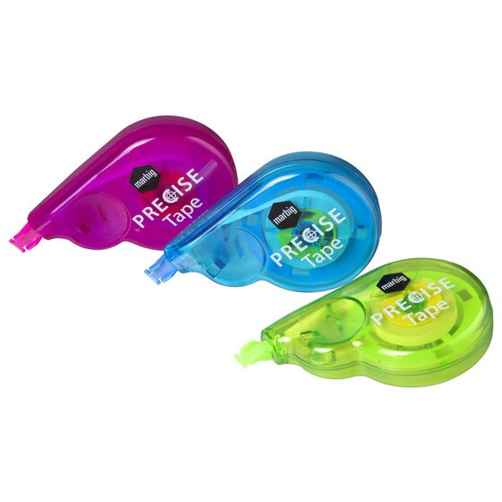 MARBIG Precise Correction Tape 4mm x 8m – Dry-On, Massage Grip