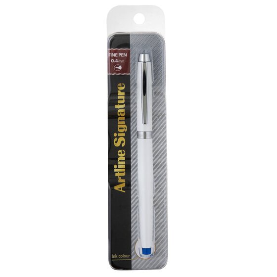 Artline Signature Pearl Fine Pen – Blue | 0.4mm Felt Tip