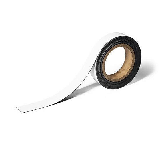 Durable Magnetic Labelling Tape 30mm x 5m White – Wider Cut-to-Size Labels for Metal Surfaces