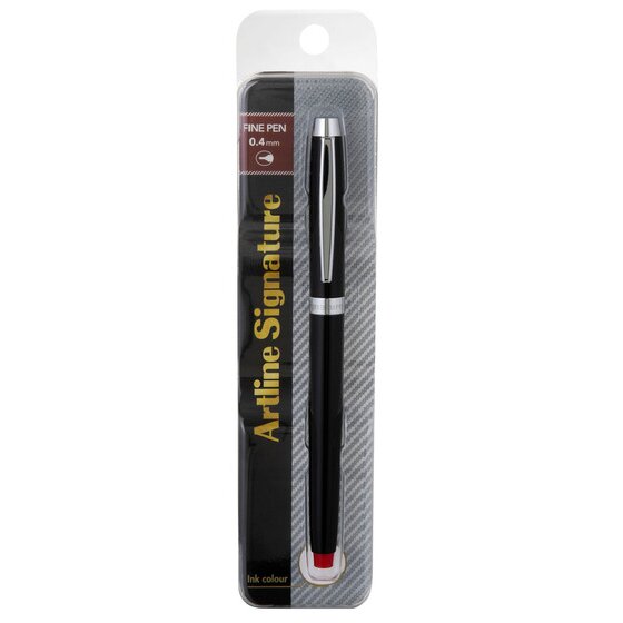 Artline Signature Fine Pen – Red, 0.4mm Tip