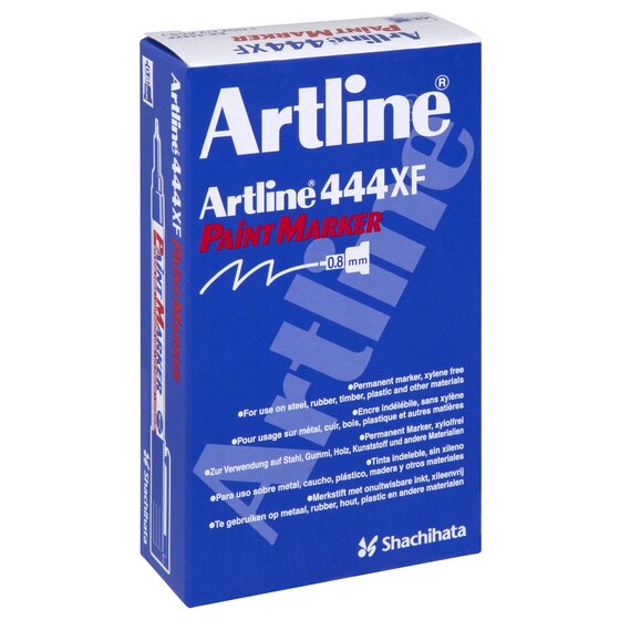 ARTLINE 444 Permanent Paint Marker – 0.8mm Tip – Black