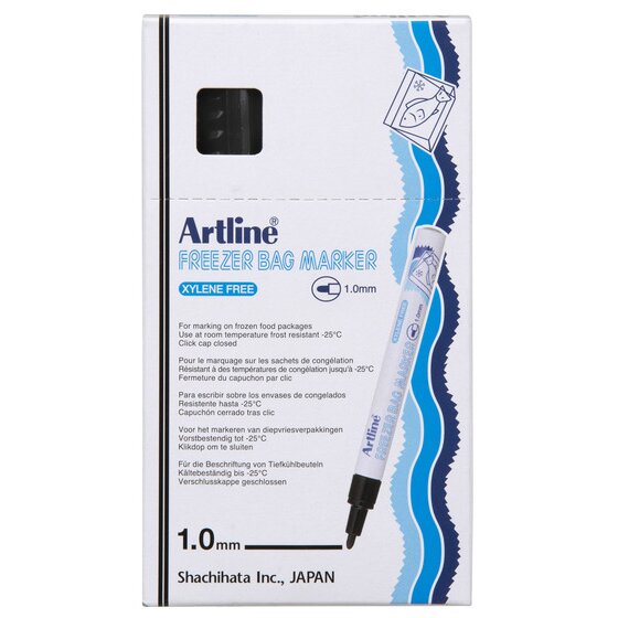ARTLINE 770 FREEZER BAG MARKER 1.0MM BULLET NIB BLACK