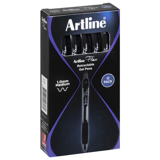 ARTLINE FLOW RETRACTABLE PEN BLACK