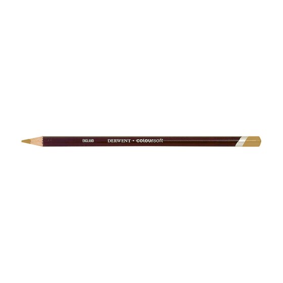 Derwent Coloursoft Pencil – Light Sand C580 | Soft Velvety Coloured Pencil for Drawing & Sketching