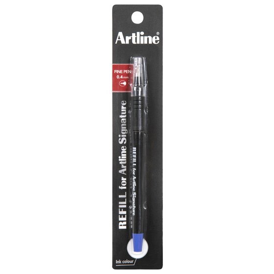 Artline Signature Fine Pen Refill – Blue, 0.4mm Felt Tip