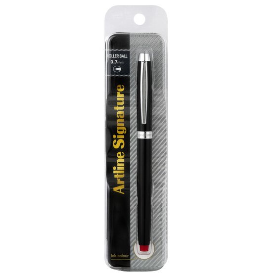 Artline Signature Onyx Rollerball Pen – Red