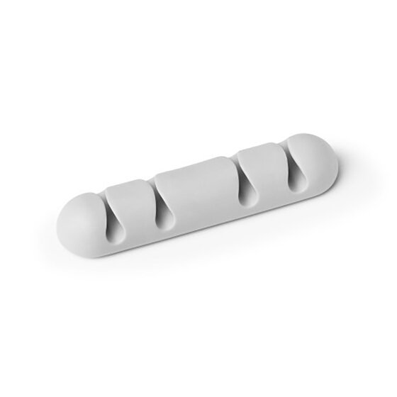 Durable Cavoline Self-Adhesive Cable Clips, 4 per Pack (2 Packs), Grey