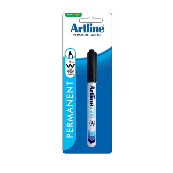 Artline 770 Freezer Bag Marker – 1.0mm Bullet Nib, Black