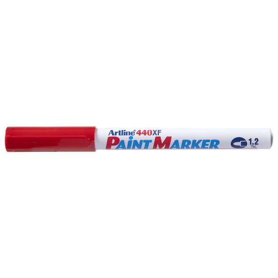 Artline 440 Permanent Paint Marker – 1.2mm Bullet Tip, Red
