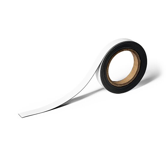 Durable Magnetic Labelling Tape 20mm x 5m White – Cut-to-Size Labels for Metal Surfaces