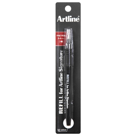Artline Signature Fine Pen Refill – Black, 0.4mm Felt Tip