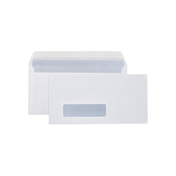 Cumberland Strip Seal Secretive Envelope DL 110 x 220mm 80gsm White – Box of 500