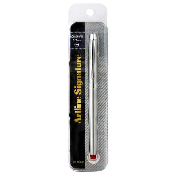 Artline Signature Rollerball Pen – Red | 0.7mm Smooth Write