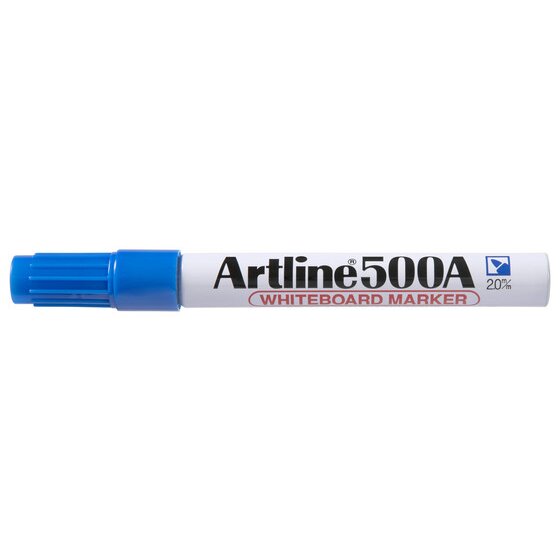 ARTLINE 500A WHITEBOARD MARKER 2MM BULLET NIB BLUE