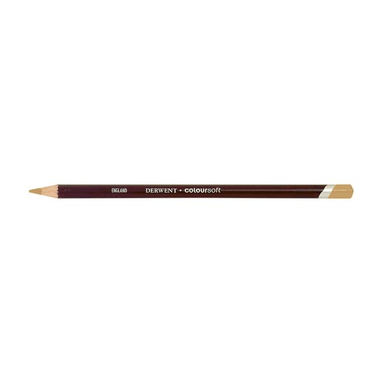 Derwent Coloursoft Pencil – Peach C560 | Soft Velvety Coloured Pencil for Drawing & Sketching