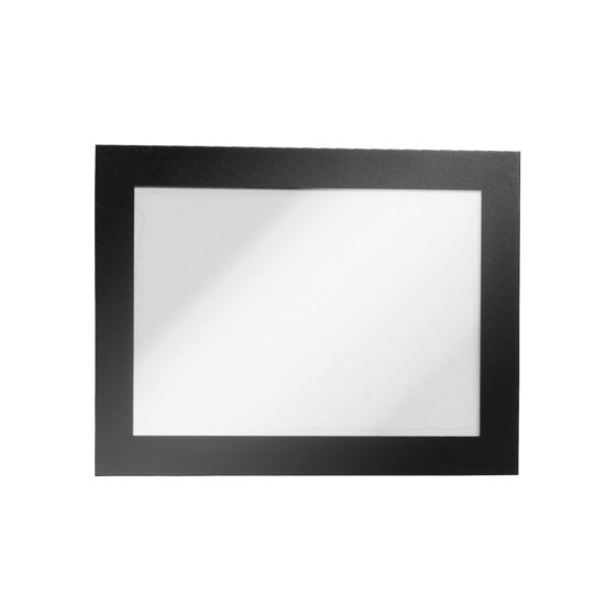 Durable Duraframe Self-Adhesive Sign Holder A6 Black (Pack of 2)