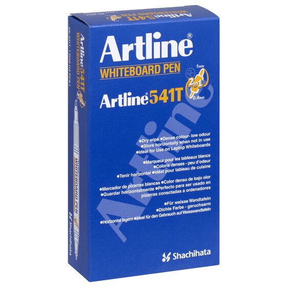 Artline 541T Whiteboard Marker – Fine Dual Nib, Black