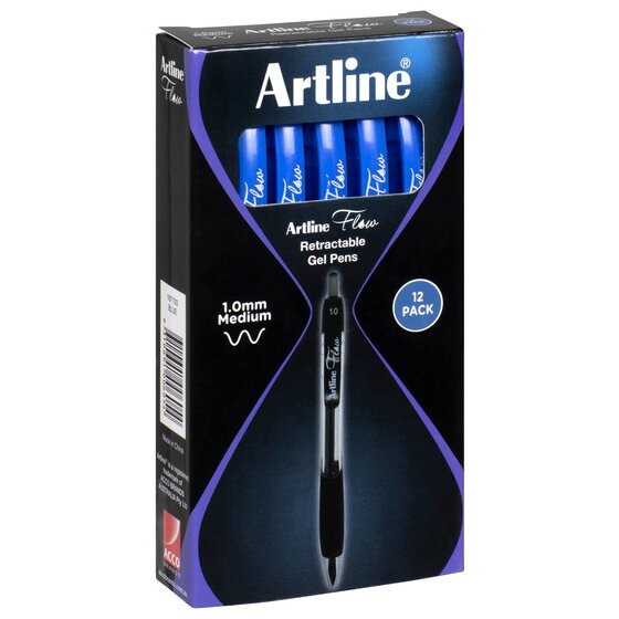 ARTLINE FLOW RETRACTABLE PEN BLUE