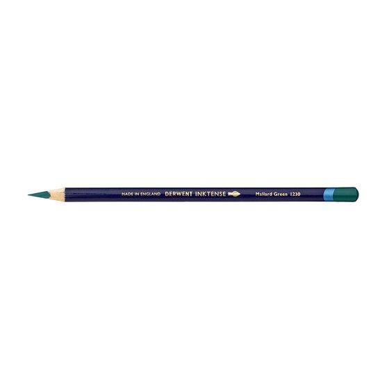 Derwent Inktense Pencil – Mallard Green 1230 | Water-Soluble, Dries Permanent