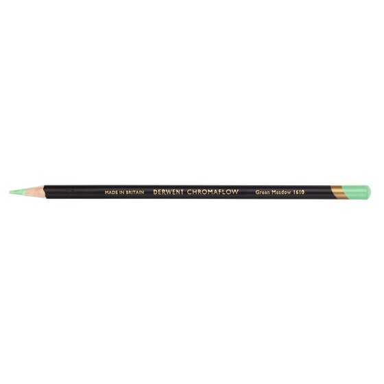 Derwent Chromaflow Pencil – Green Meadow | Blendable Coloured Pencil for Art & Craft