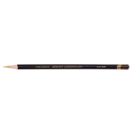 Derwent Chromaflow Pencil – Gold | Vibrant Blendable Colour