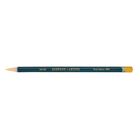 Derwent Artists Pencil – Deep Cadmium 0600 | Round Barrel Colour Grade