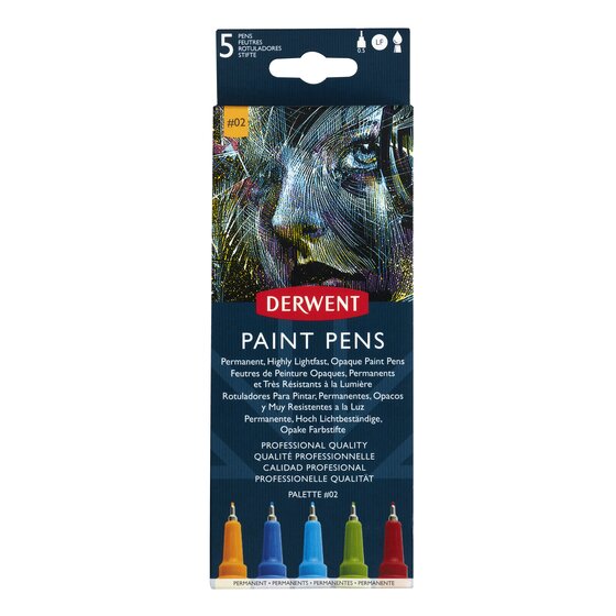 Derwent Paint Pen Palette #2 – Assorted Colours