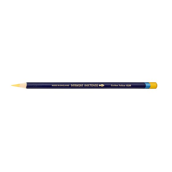 Derwent Inktense Pencil – Golden Yellow | Water-Soluble Art Pencil for Paper, Fabric, Wood & Ceramic