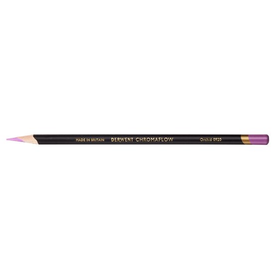 Derwent Chromaflow Pencil – Orchid | Rich, Blendable Purple-Pink for Art & Craft